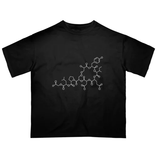 愛情ホルモン オキシトシン (ホワイト) Oxytocin (White) オーバーサイズTシャツ