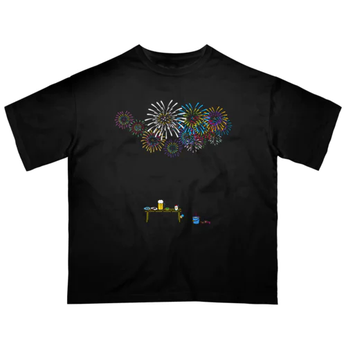 打ち上げ花火1 オーバーサイズTシャツ