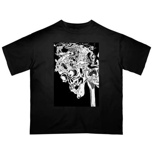 がしゃどくろと百鬼夜行 Oversized T-Shirt