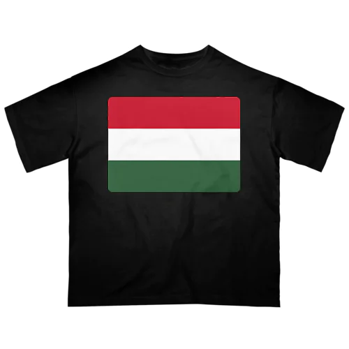 ハンガリーの国旗 オーバーサイズTシャツ