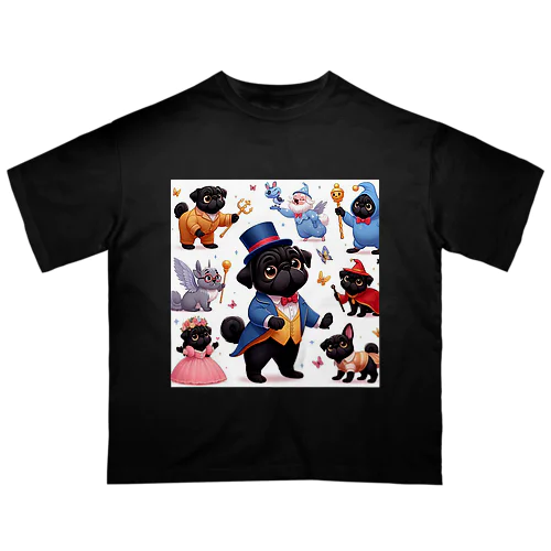 Fantasy Pugs series オーバーサイズTシャツ