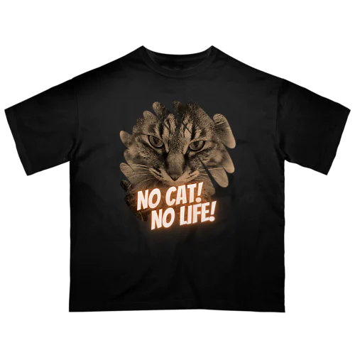 NO CAT! NO LIFE! オーバーサイズTシャツ