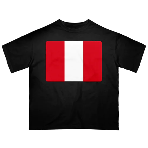 ペルーの国旗 オーバーサイズTシャツ