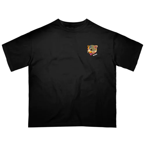 サビ猫　ワンポイントTシャツ オーバーサイズTシャツ