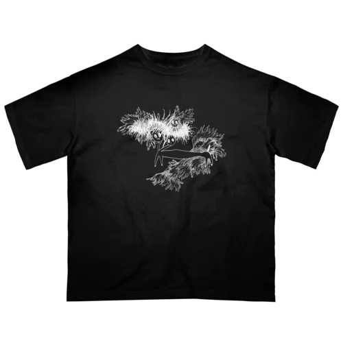 ネコちゃん白文字 Oversized T-Shirt