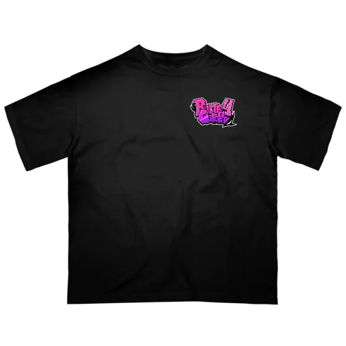 Route4 Garage 白ふち オーバーサイズTシャツ