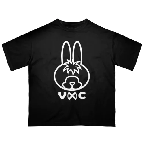 Rabbit Logo white オーバーサイズTシャツ