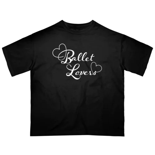 Ballet Lovers white オーバーサイズTシャツ