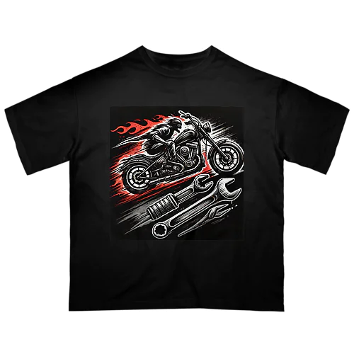 ワイルドライダー・メカニック ロゴ オーバーサイズTシャツ