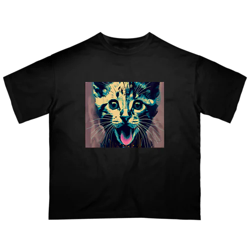 ビット猫PUNK vr Oversized T-Shirt