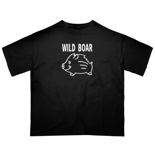 「WILD BOAR」白線 Oversized T-Shirt