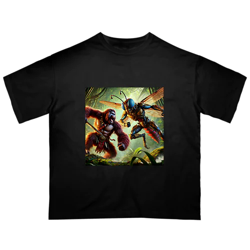 猿vs虫 Oversized T-Shirt