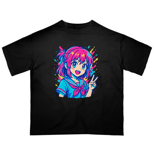 「ネオンヒロイン・エクスプレス」 Oversized T-Shirt
