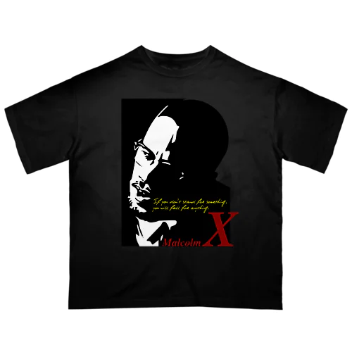 MALCOLM X オーバーサイズTシャツ