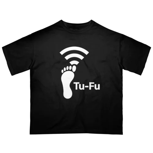 Tu-Fu(痛風)受信中(White) オーバーサイズTシャツ