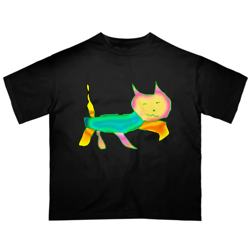 覚醒した 猫マン２ Oversized T-Shirt