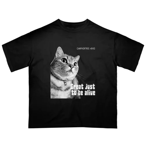 BIKO(Great just  to be alive) black Oversized T-Shirt