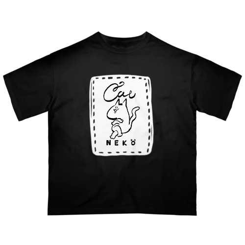 猫 cat NEKO オーバーサイズTシャツ