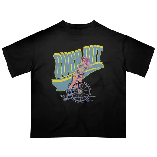 "BURN OUT" オーバーサイズTシャツ