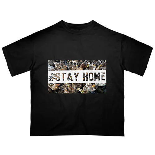 #stay home カモ柄 Oversized T-Shirt