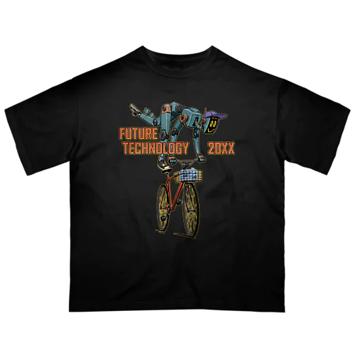 "FUTURE TECHNOLOGY 20XX" Oversized T-Shirt