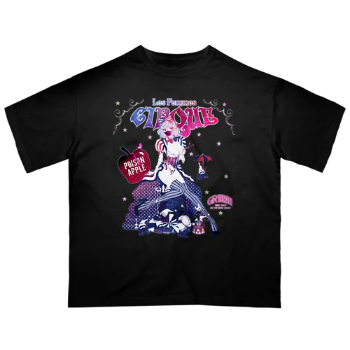 白雪姫と小人のサーカステント マスク着用 オーバーサイズTシャツ