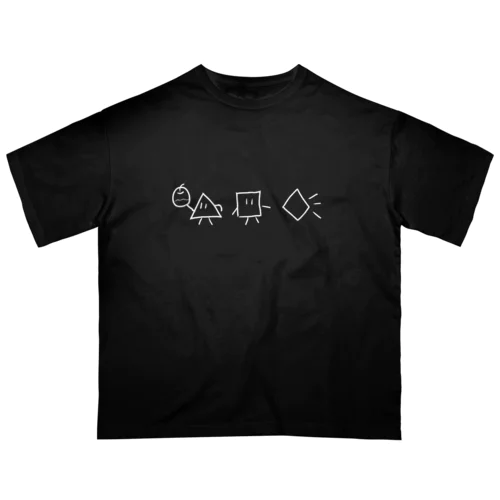 白シカクくん オーバーサイズTシャツ