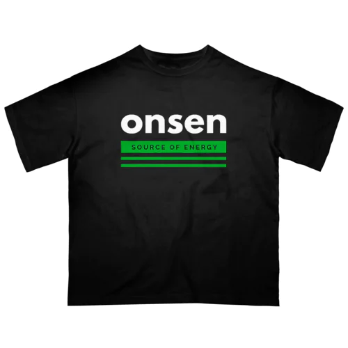 onsen（ホワイト） オーバーサイズTシャツ