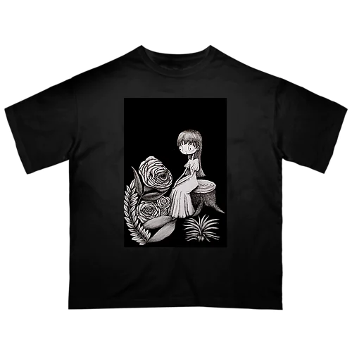 人魚とバラ Oversized T-Shirt