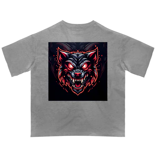 BLACK Wolf Oversized T-Shirt