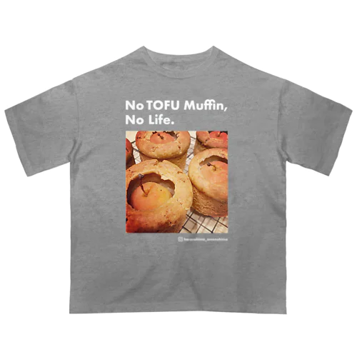 リンゴの豆腐マフィン オーバーサイズTシャツ