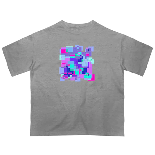 デジタル〜的な オーバーサイズTシャツ