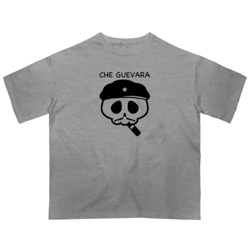 チェ・ゲバラスカル ブラック Oversized T-Shirt