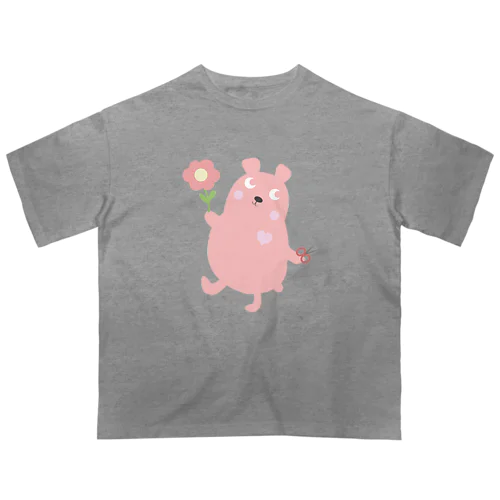 花っぴぃクラシック　ピンク Oversized T-Shirt