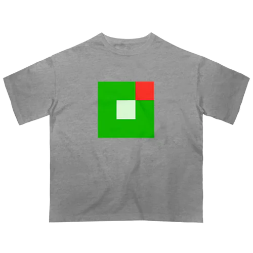 ライン - 3×3 のドット絵 オーバーサイズTシャツ