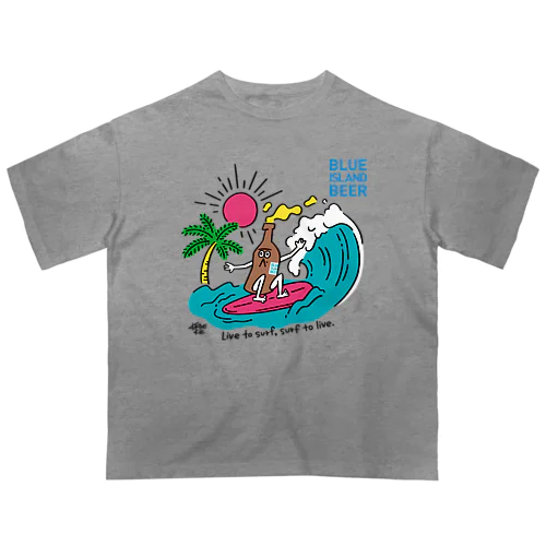 BLUE ISLAND SURFER Oversized T-Shirt