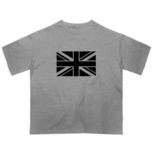 ユニオンジャック イギリス国旗 ブラック オーバーサイズTシャツ