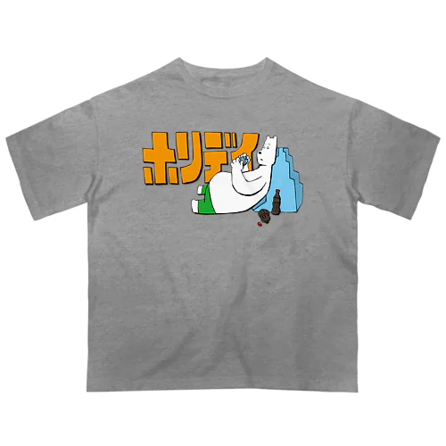 ホリデイシロクマ Oversized T-Shirt