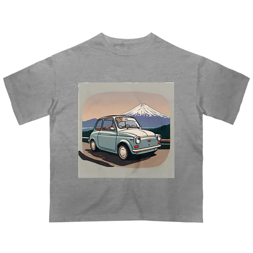 富士山まできたぜ！チンクカー オーバーサイズTシャツ