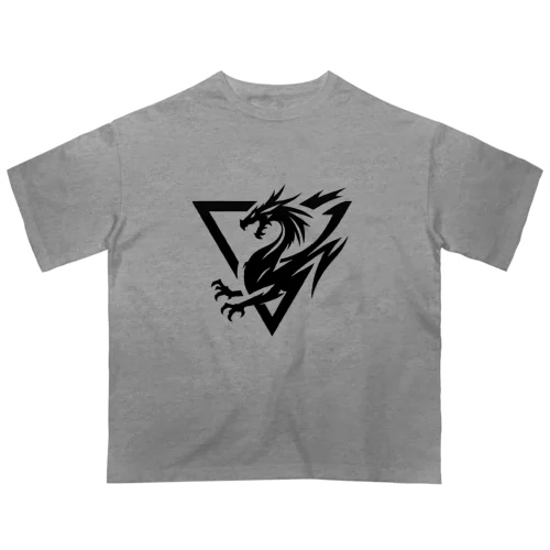 襲うドラゴン　ロゴ Oversized T-Shirt