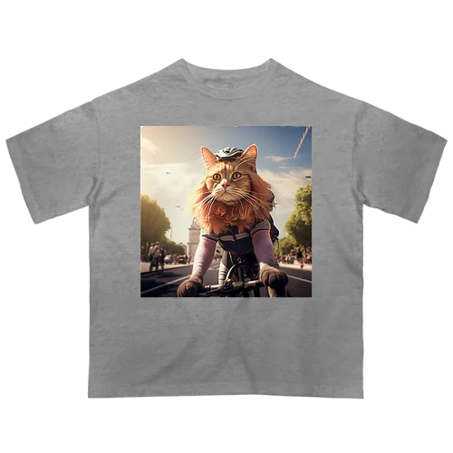 猫の妄想日常-b オーバーサイズTシャツ