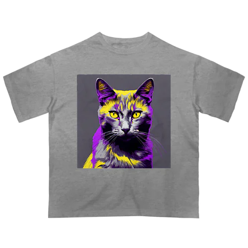 night cat Oversized T-Shirt