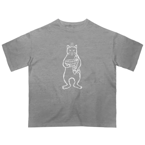 ♨ふろねこ♨〈前後プリント〉 オーバーサイズTシャツ