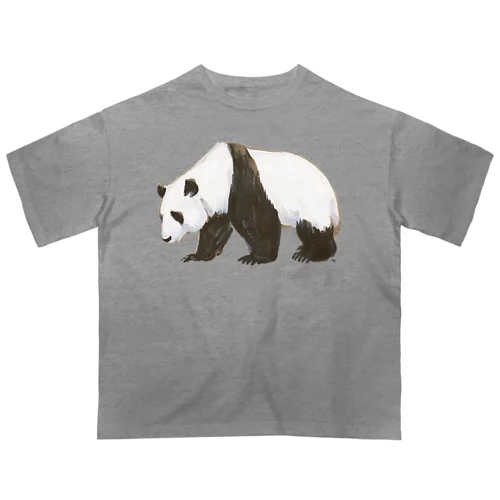 パンダのっしのし Oversized T-Shirt
