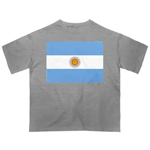 アルゼンチンの国旗 オーバーサイズTシャツ