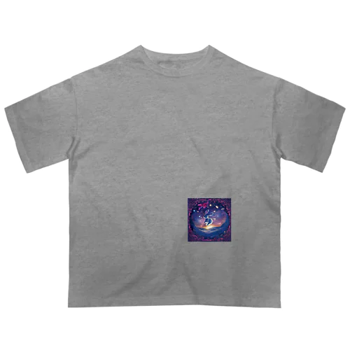 うさぎの異世界冒険 オーバーサイズTシャツ