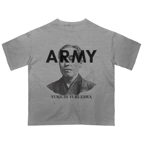 U.S.ARMYな福沢諭吉さん オーバーサイズTシャツ