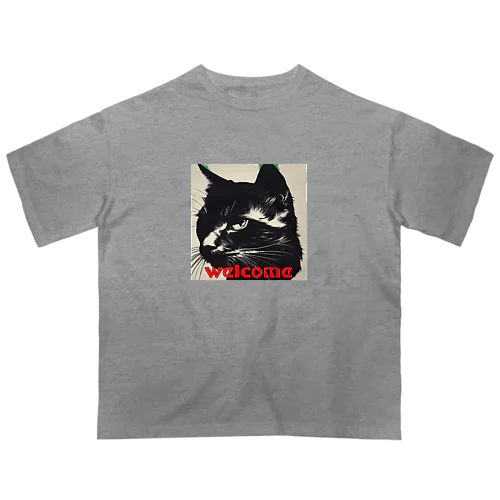 黒猫登場Ⅰ Oversized T-Shirt