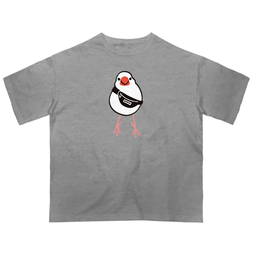 ウエストポーチの文鳥 オーバーサイズTシャツ