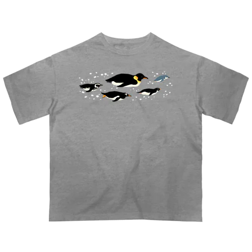Penguin link_水泡 オーバーサイズTシャツ